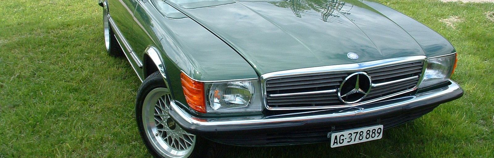 Zöld Mercedes SL restaurálva – Astor Classic
